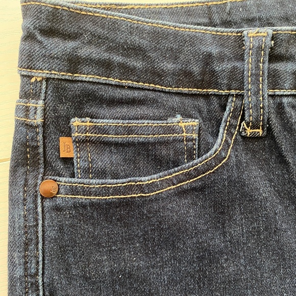 Judy Blue Wide Leg Raw Hem Jeans Dark Wash Size 15/32 - Picture 8 of 16